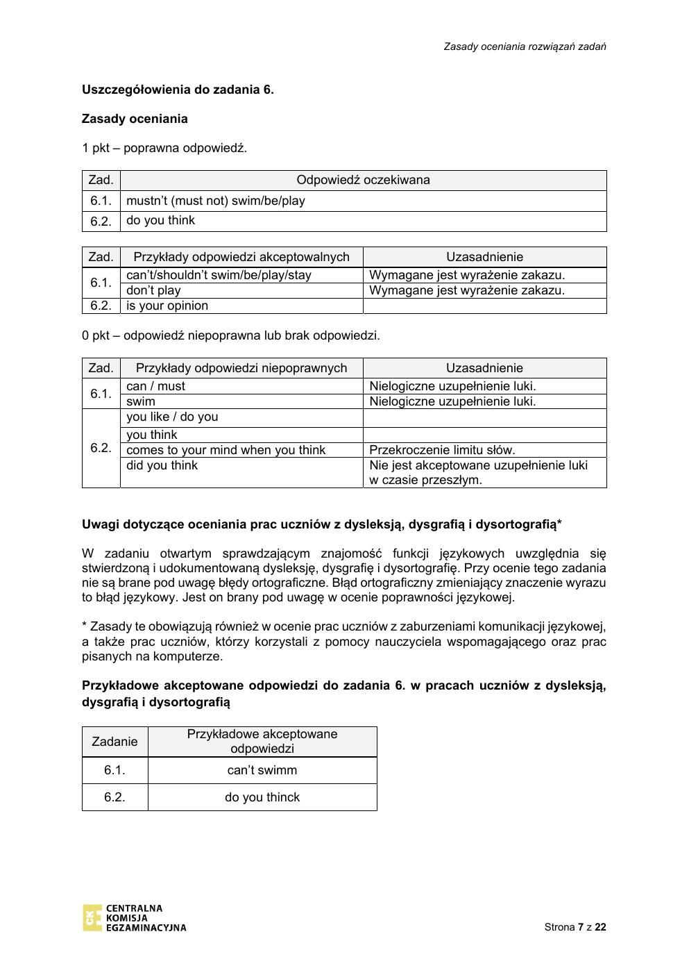 odpowiedzi - angielski - egzamin ósmoklasisty 2021 próbny-07