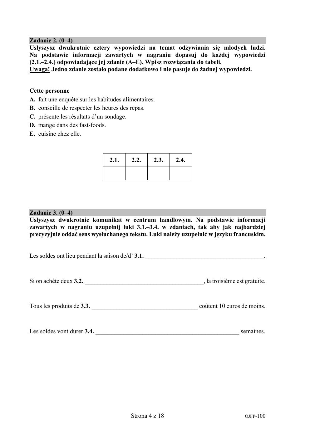 arkusz - francuski - egzamin ósmoklasisty 2020 próbny-04