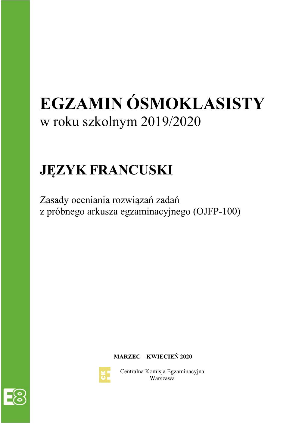 odpowiedzi - francuski - egzamin ósmoklasisty 2020 próbny-01