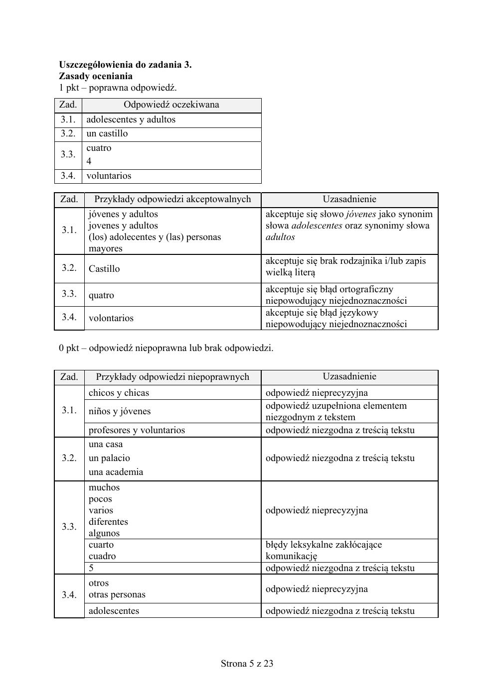 odpowiedzi - hiszpański - egzamin ósmoklasisty 2020 próbny-05
