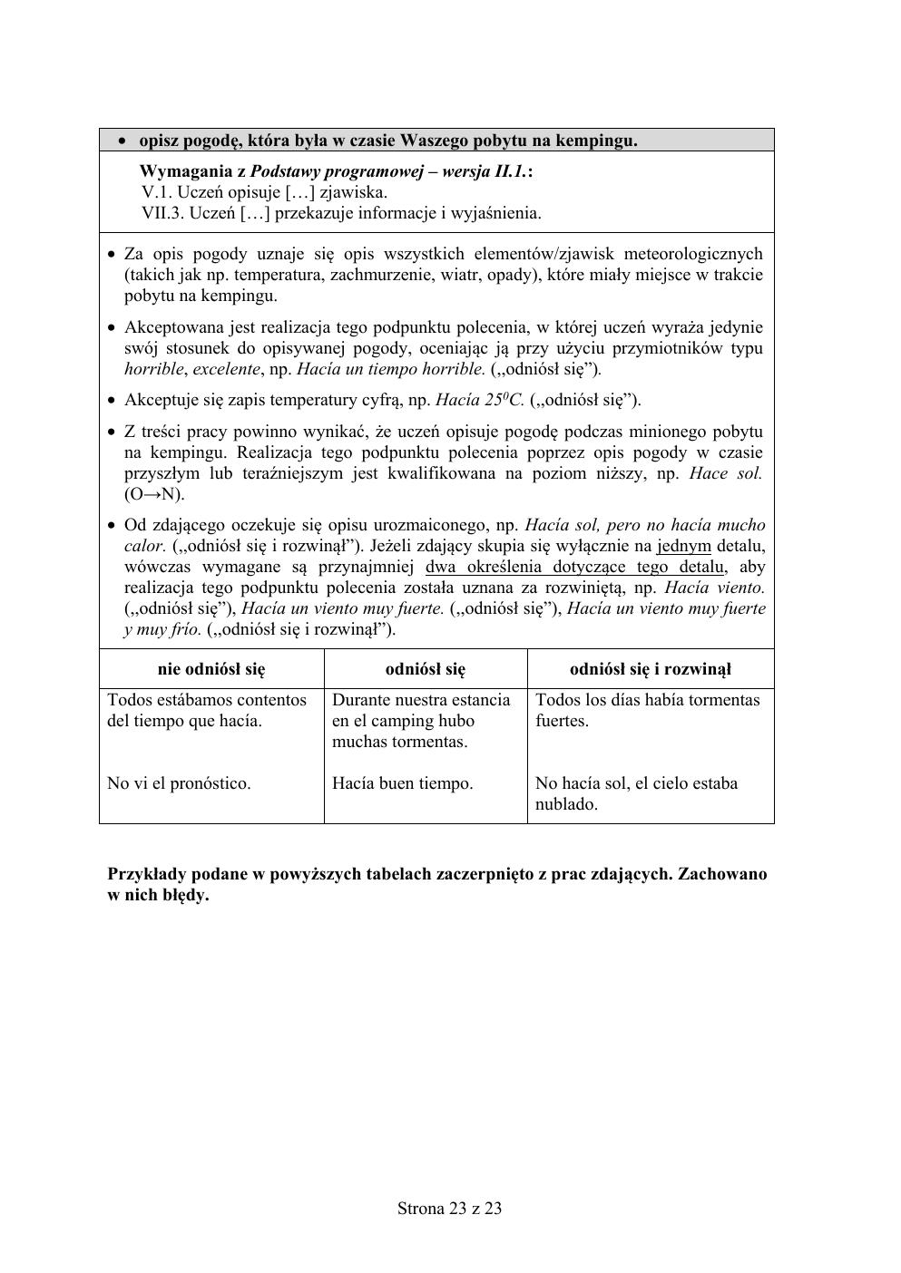 odpowiedzi - hiszpański - egzamin ósmoklasisty 2020 próbny-23