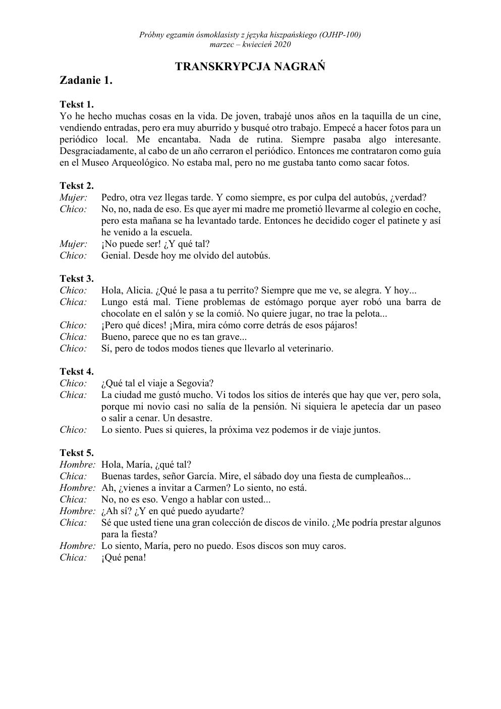 transkrypcja - hiszpański - egzamin ósmoklasisty 2020 próbny-1