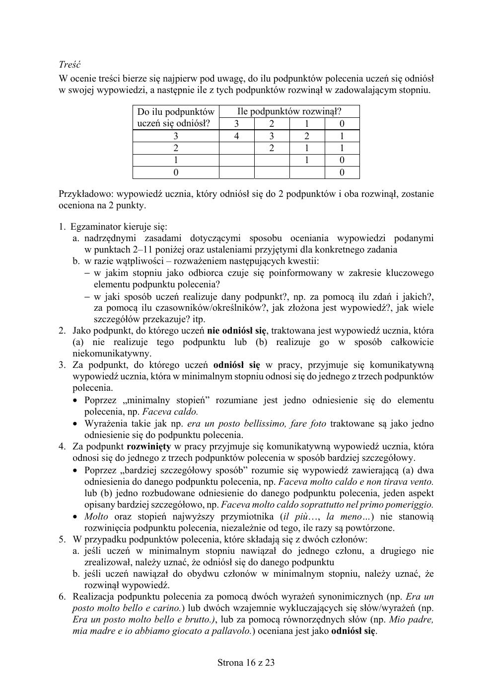 odpowiedzi - włoski - egzamin ósmoklasisty 2020 próbny-16