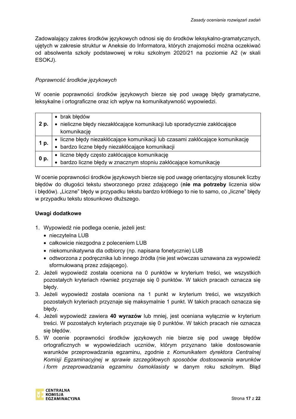 odpowiedzi - rosyjski - egzamin ósmoklasisty 2021 próbny-17
