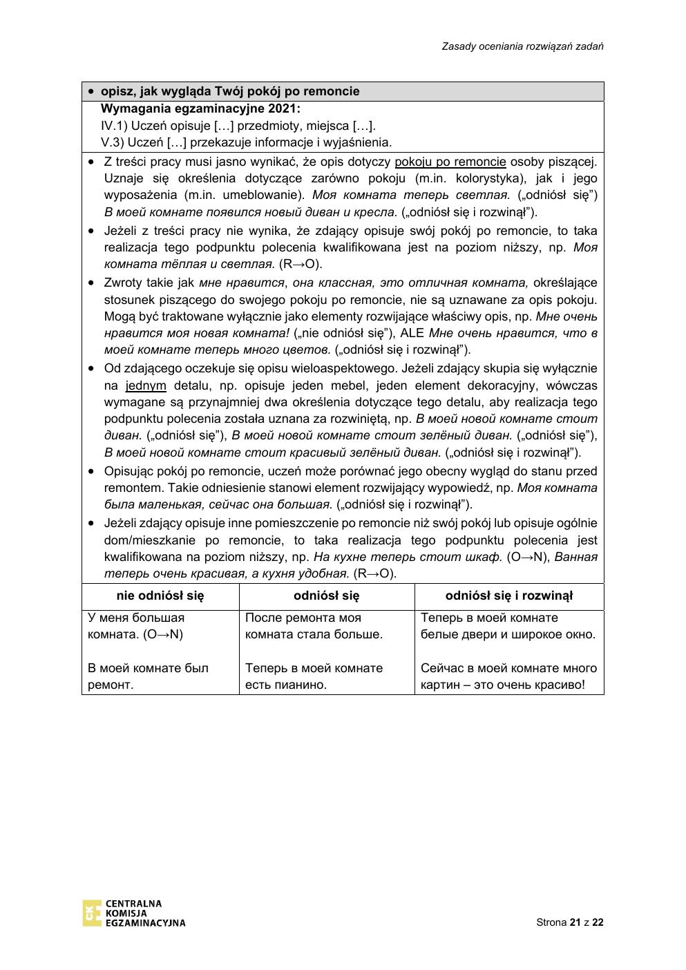 odpowiedzi - rosyjski - egzamin ósmoklasisty 2021 próbny-21