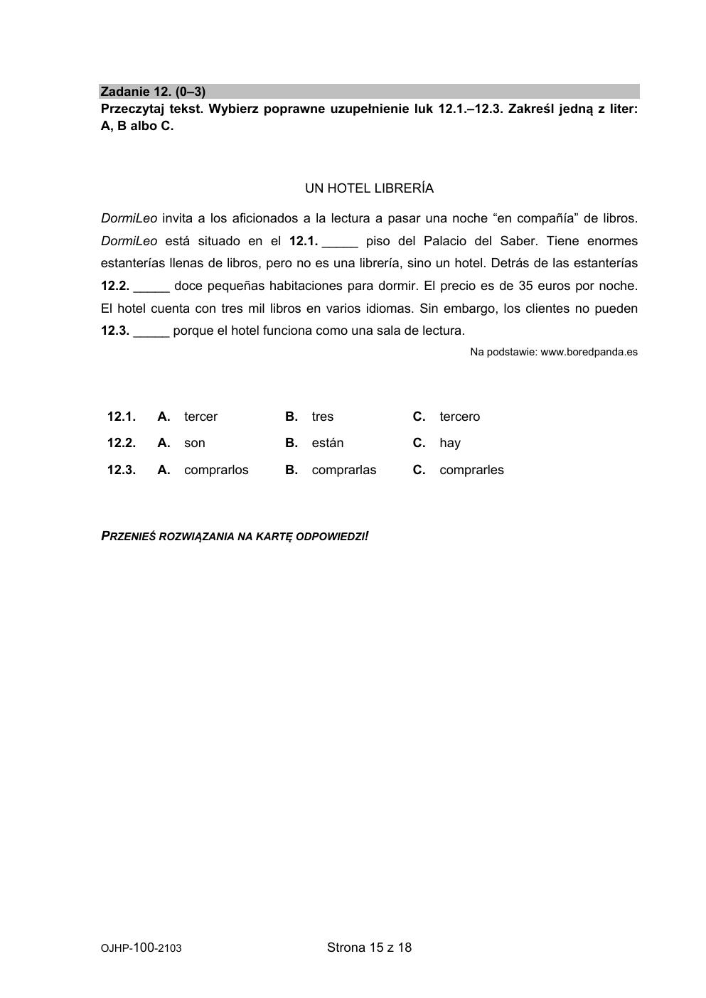 arkusz - hiszpański - egzamin ósmoklasisty 2021 próbny-15