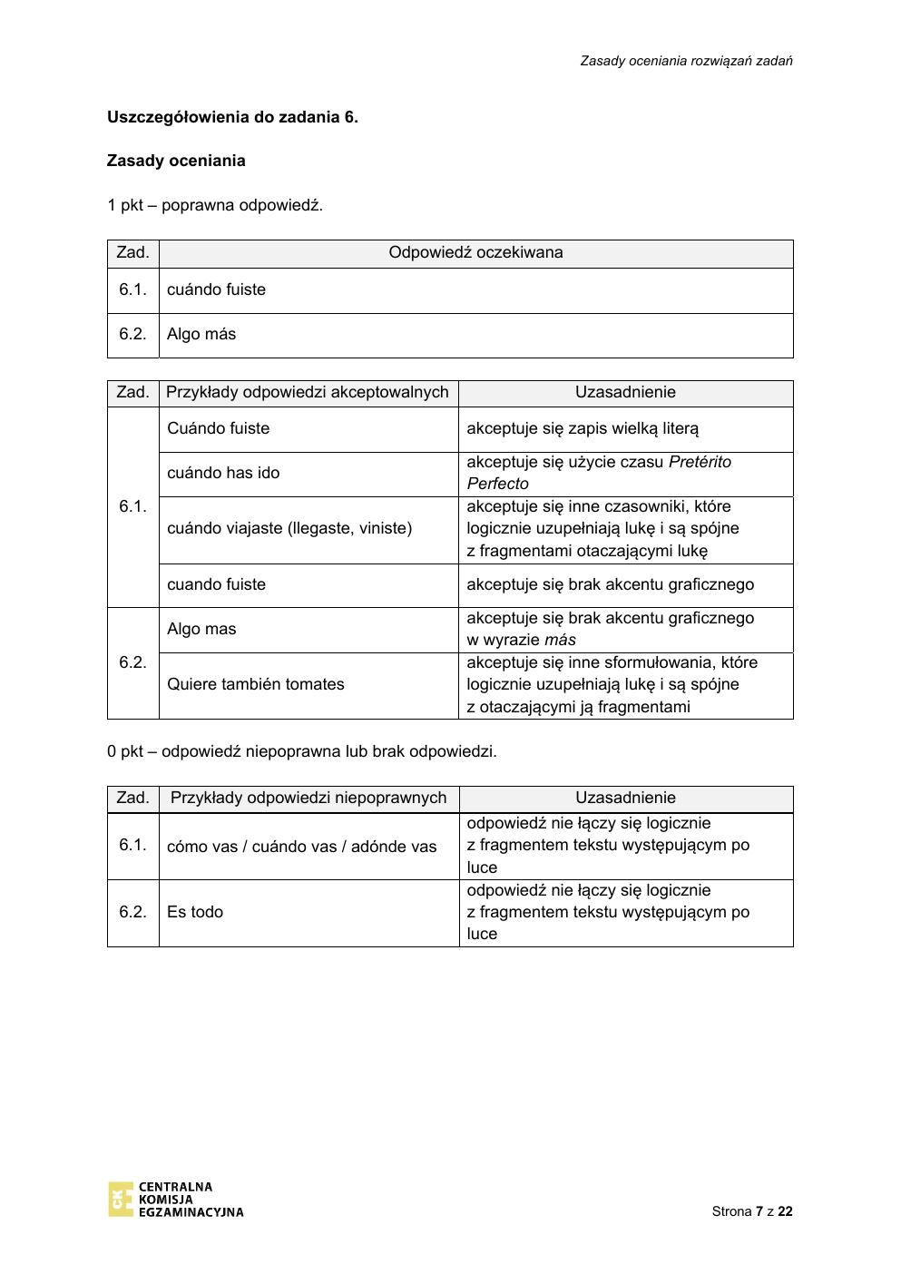 odpowiedzi - hiszpański - egzamin ósmoklasisty 2021 próbny-07