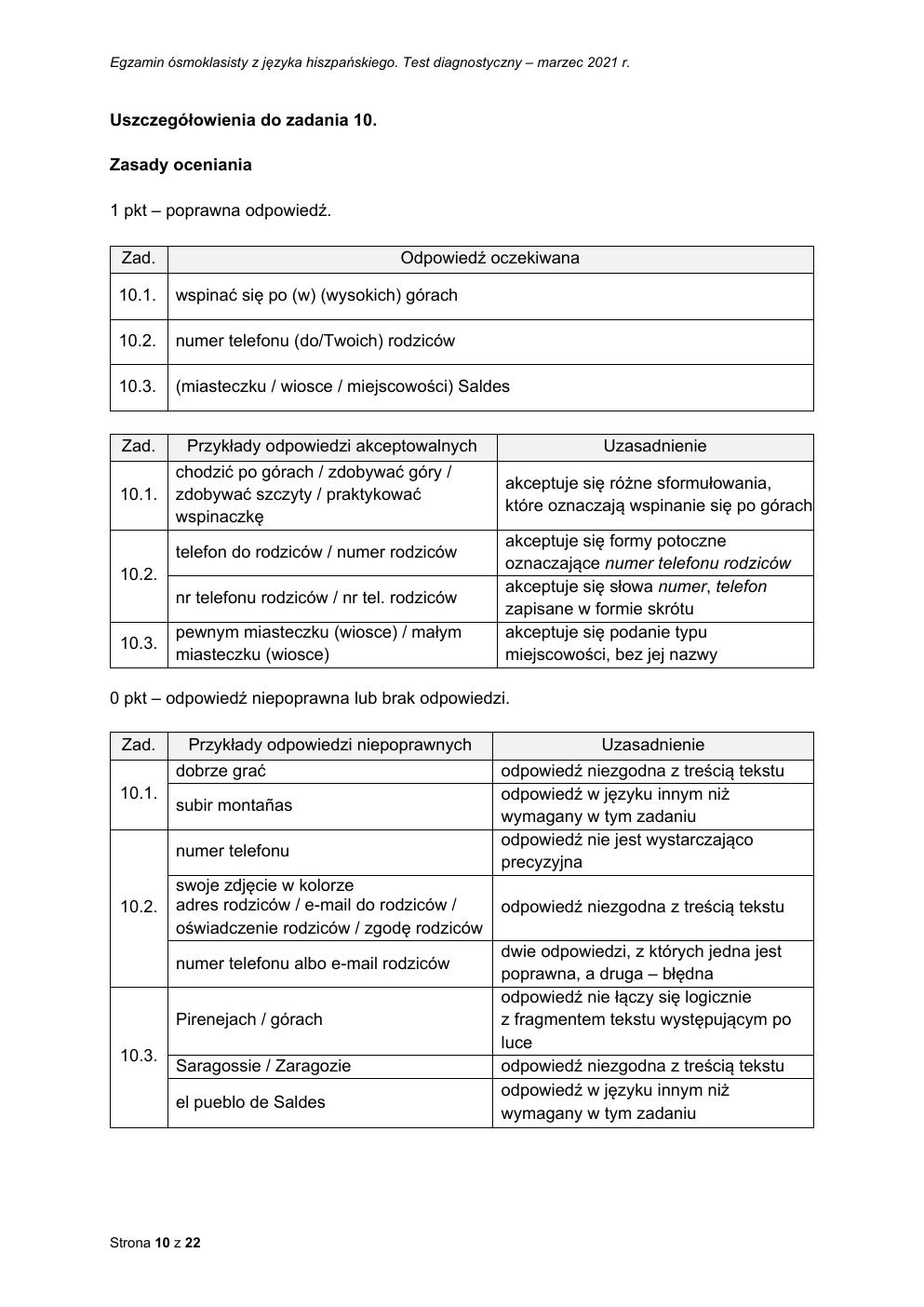 odpowiedzi - hiszpański - egzamin ósmoklasisty 2021 próbny-10