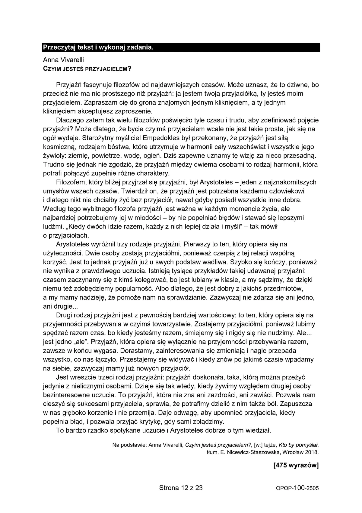 arkusz - polski - egzamin ósmoklasisty 2025 - 0012