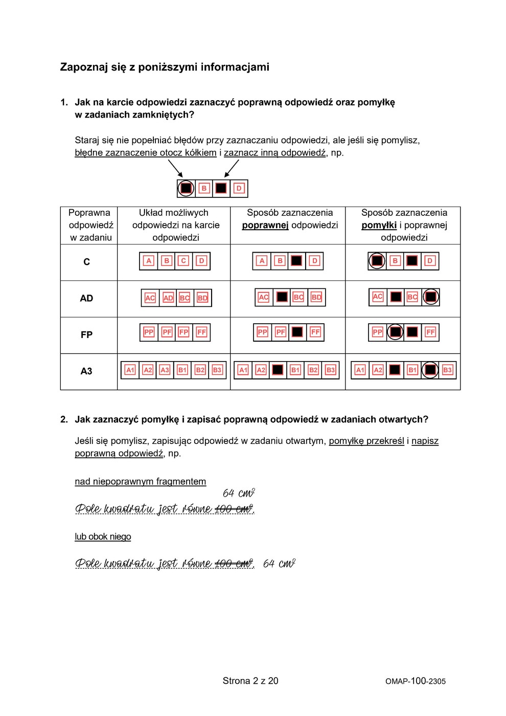 arkusz - matematyka - egzamin ósmoklasisty 2023 - 0002