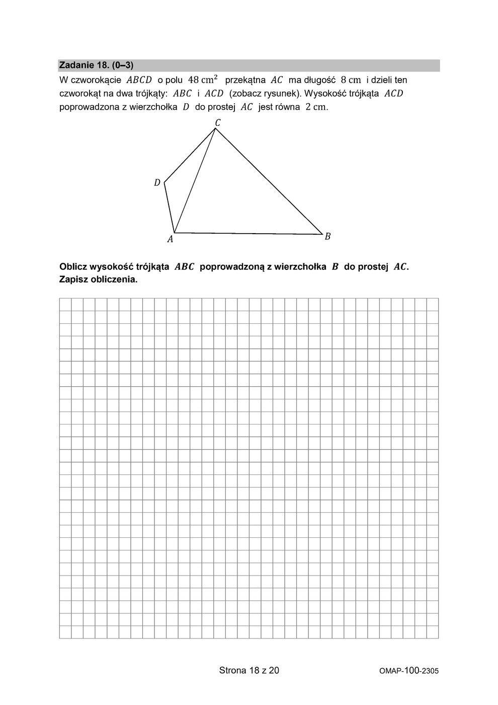 arkusz - matematyka - egzamin ósmoklasisty 2023 - 0018