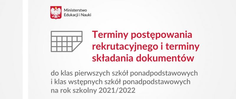 rekrutacja do szkół ponadpodstawowych