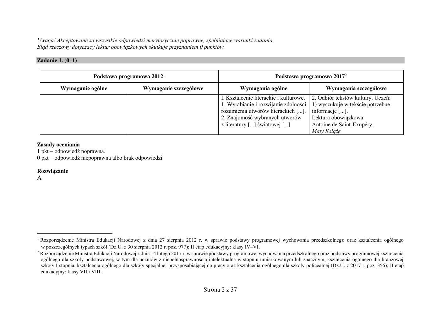 odpowiedzi - język polski - egzamin ósmoklasisty 2019-02