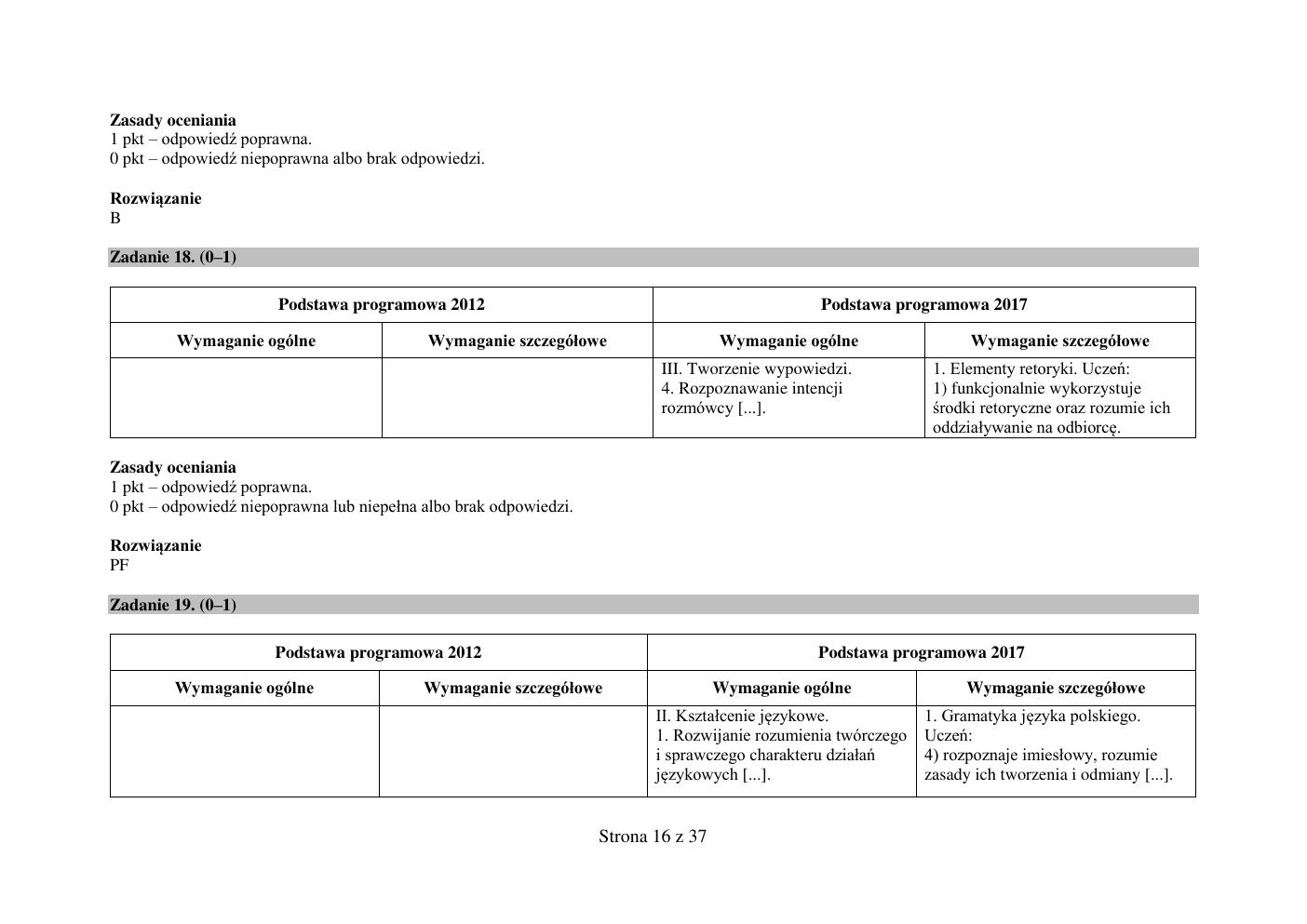 odpowiedzi - język polski - egzamin ósmoklasisty 2019-16