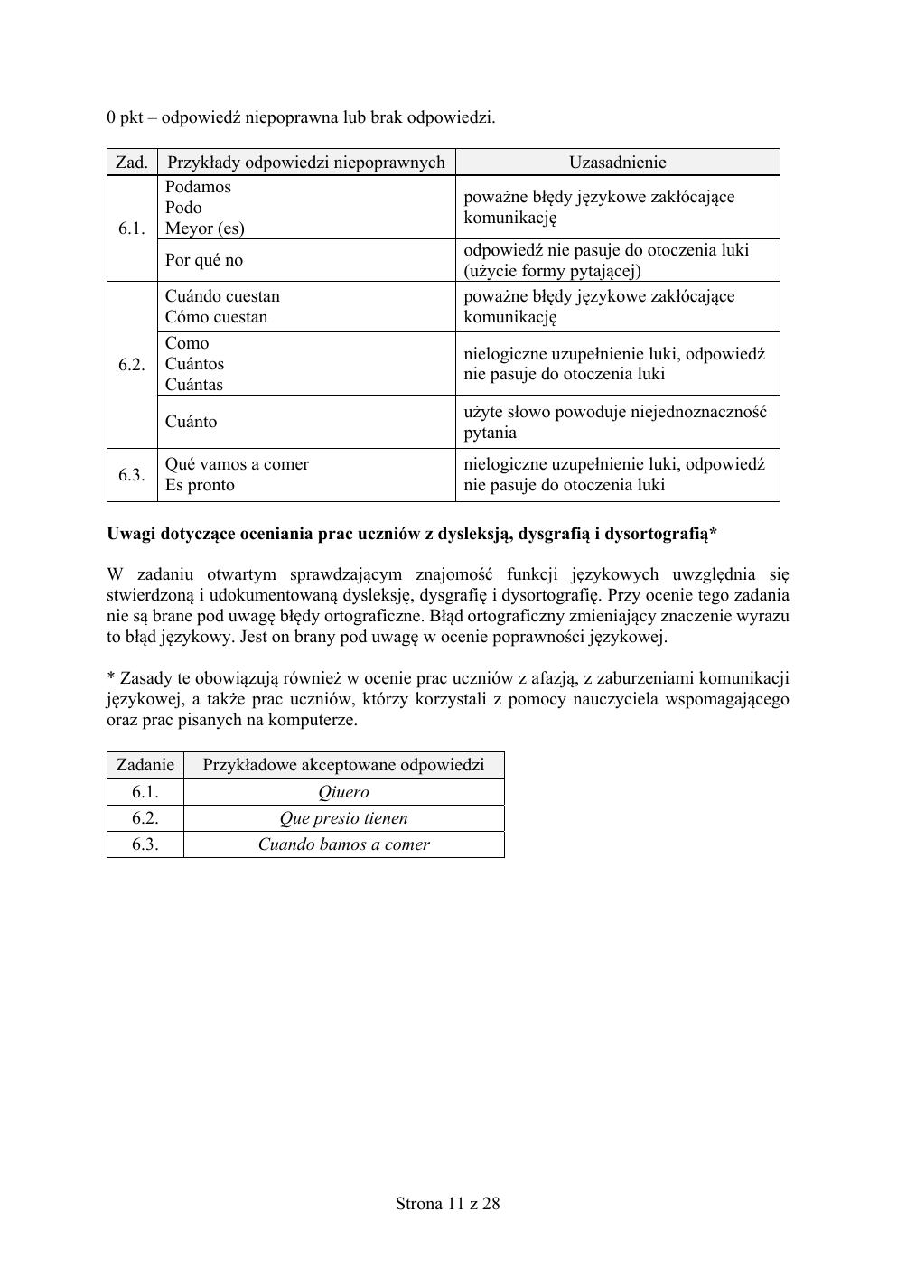 hiszpański - egzamin ósmoklasisty 2019 - odpowiedzi-11