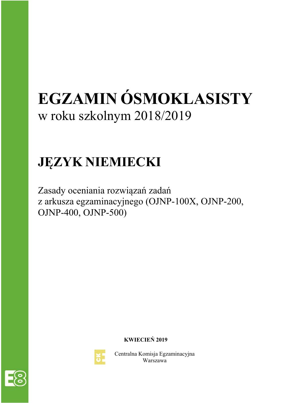 niemiecki - egzamin ósmoklasisty 2019 - odpowiedzi-01