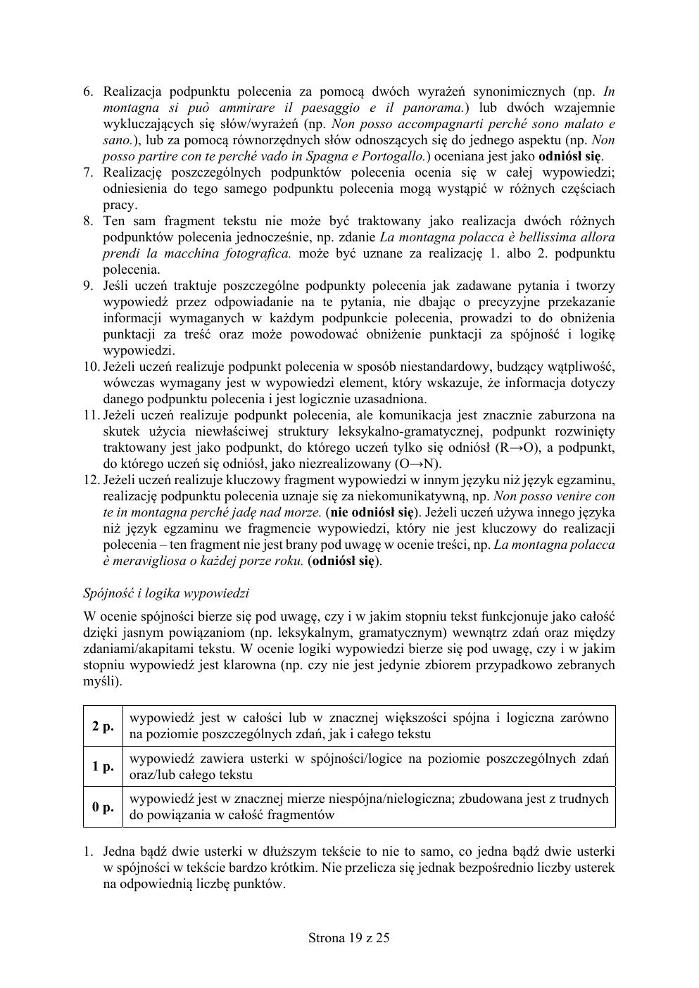 włoski - egzamin ósmoklasisty 2019 - odpowiedzi-19