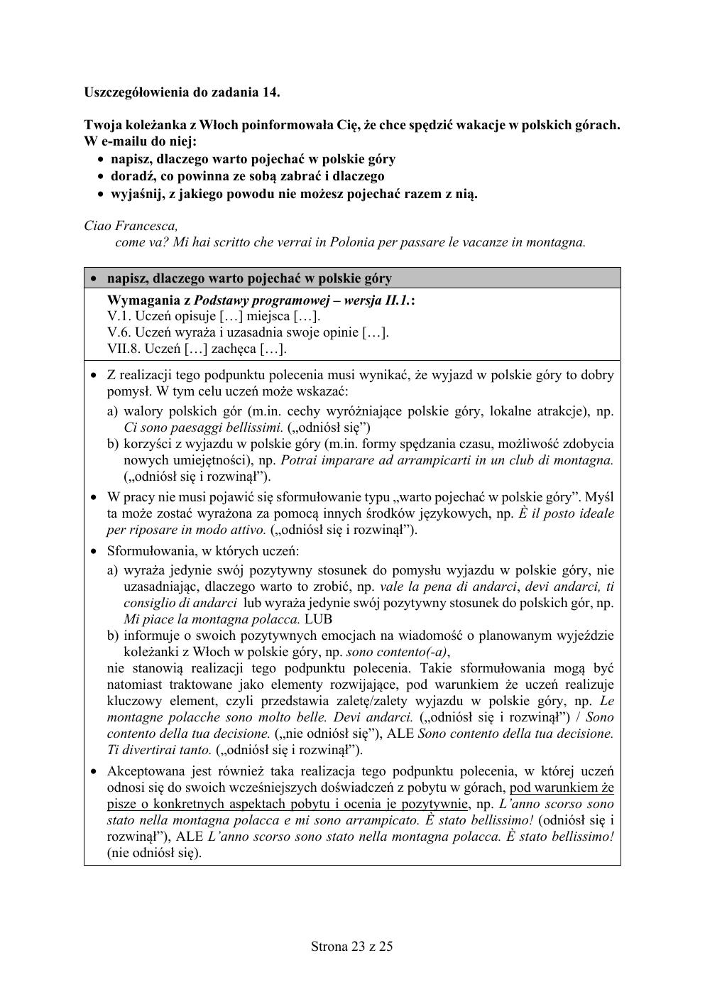 włoski - egzamin ósmoklasisty 2019 - odpowiedzi-23