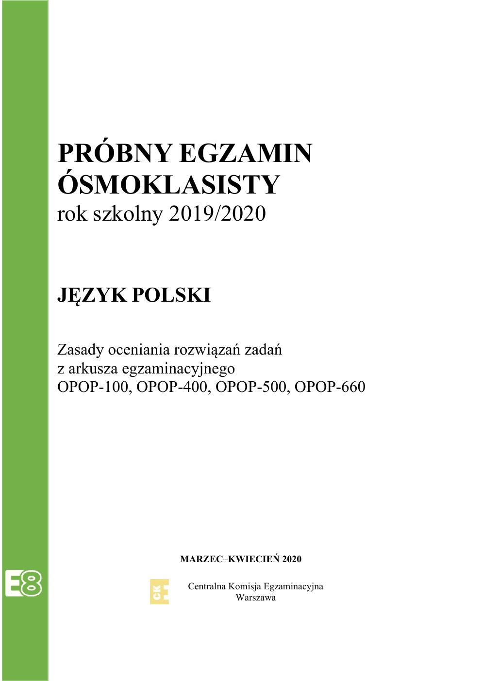 odpowiedzi - język polski - egzamin ósmoklasisty 2020 próbny-01