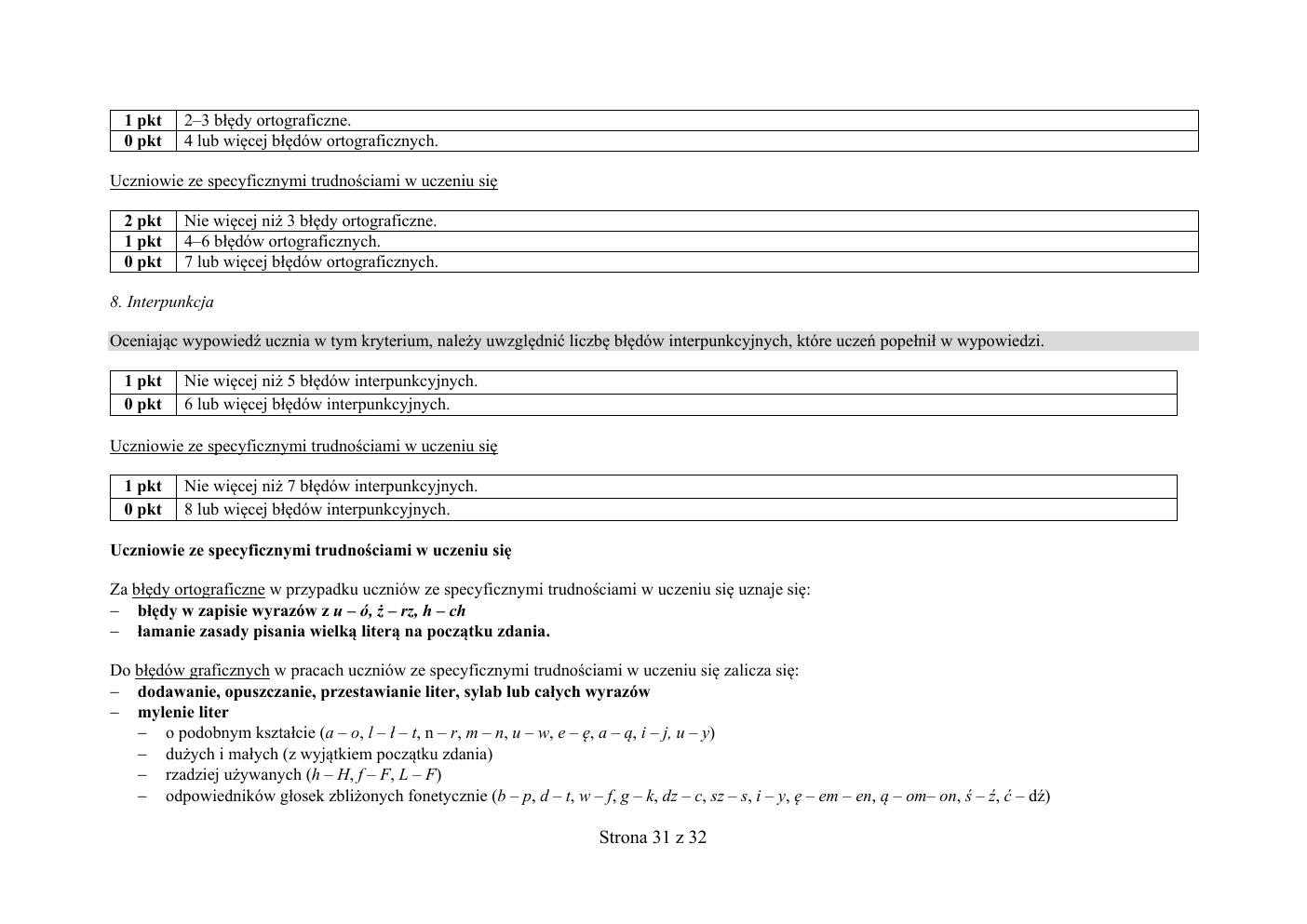 odpowiedzi - język polski - egzamin ósmoklasisty 2020 próbny-31