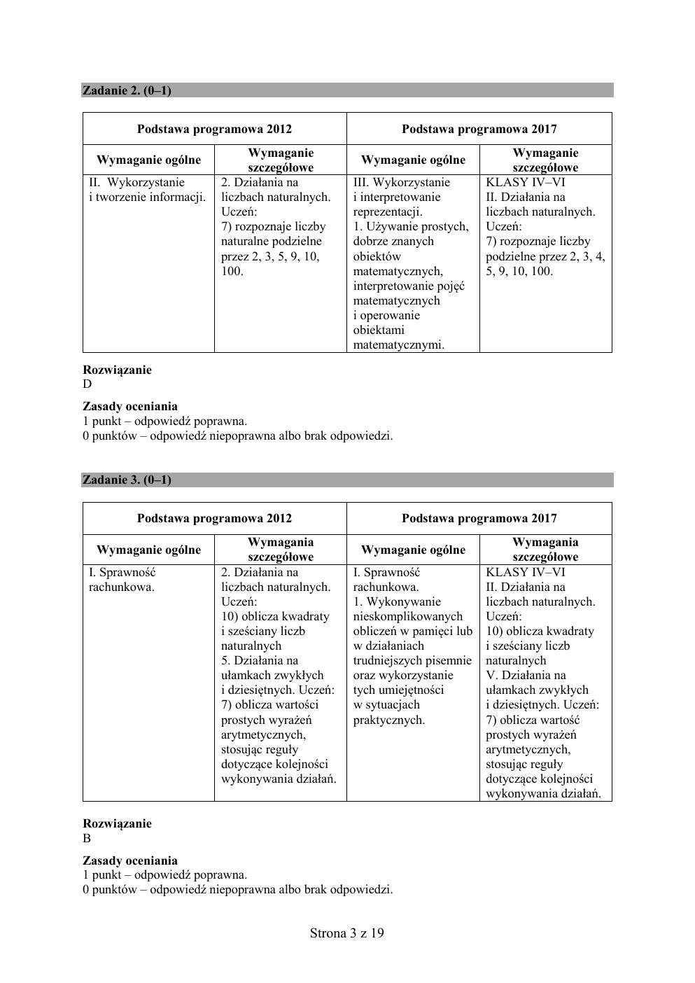 odpowiedzi - matematyka - egzamin ósmoklasisty 2020 próbny-03