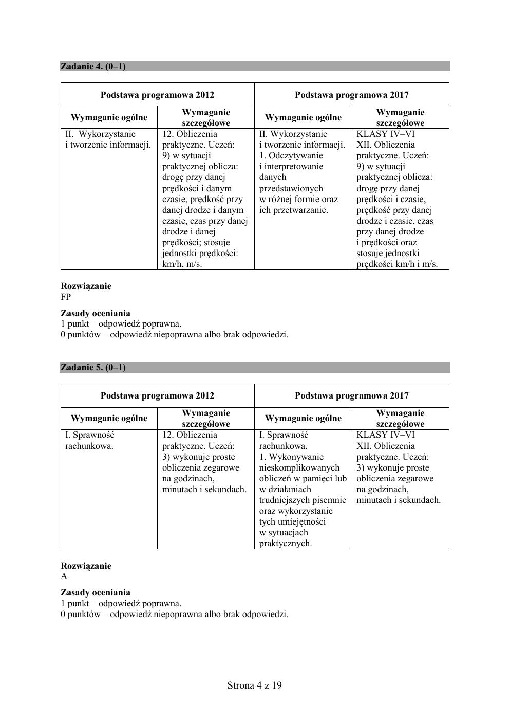 odpowiedzi - matematyka - egzamin ósmoklasisty 2020 próbny-04