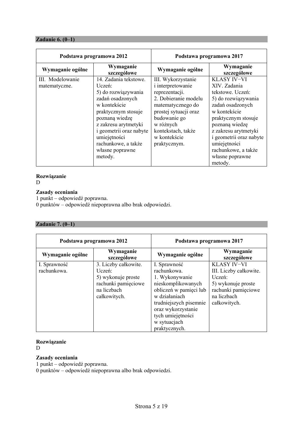 odpowiedzi - matematyka - egzamin ósmoklasisty 2020 próbny-05