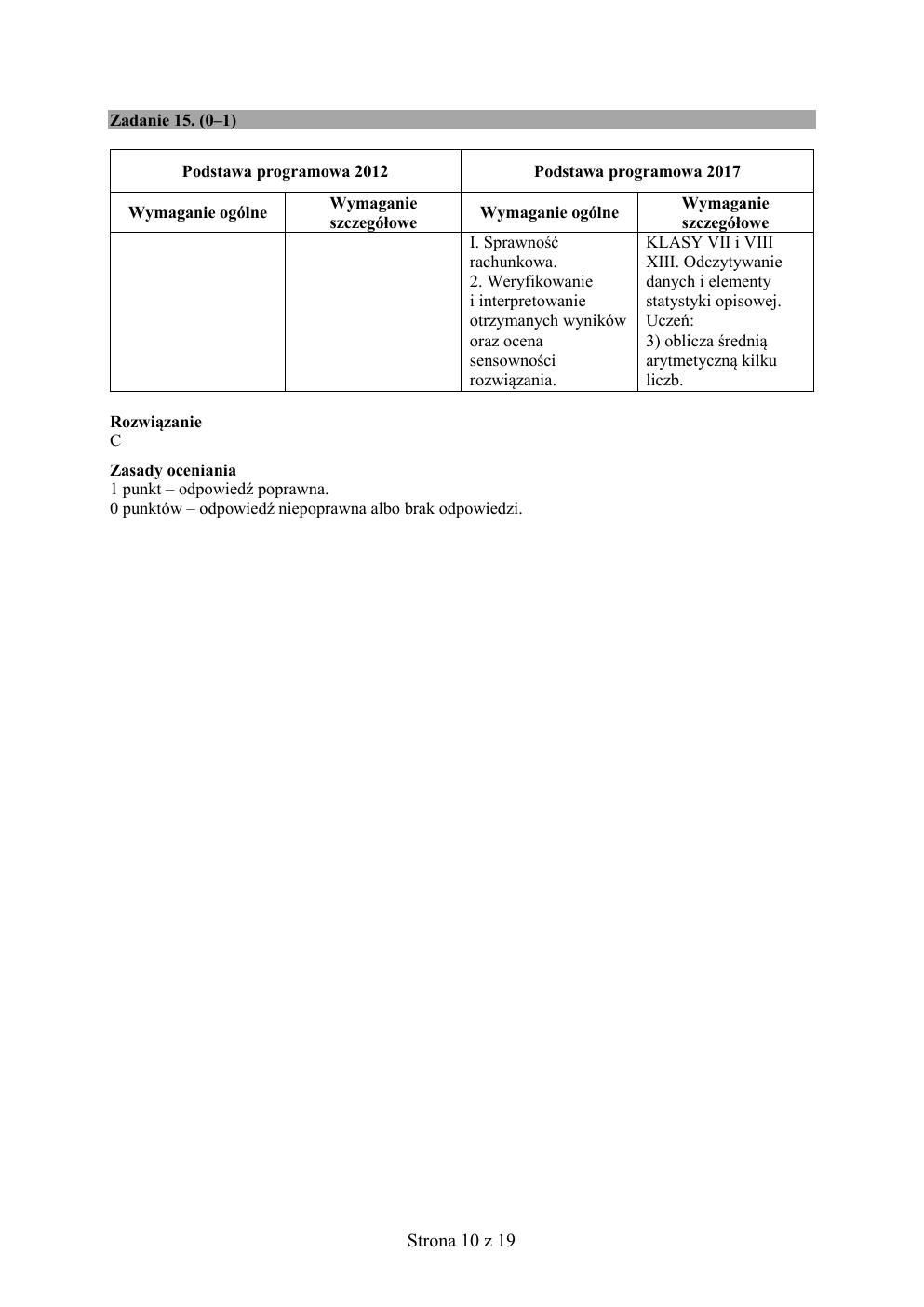 odpowiedzi - matematyka - egzamin ósmoklasisty 2020 próbny-10