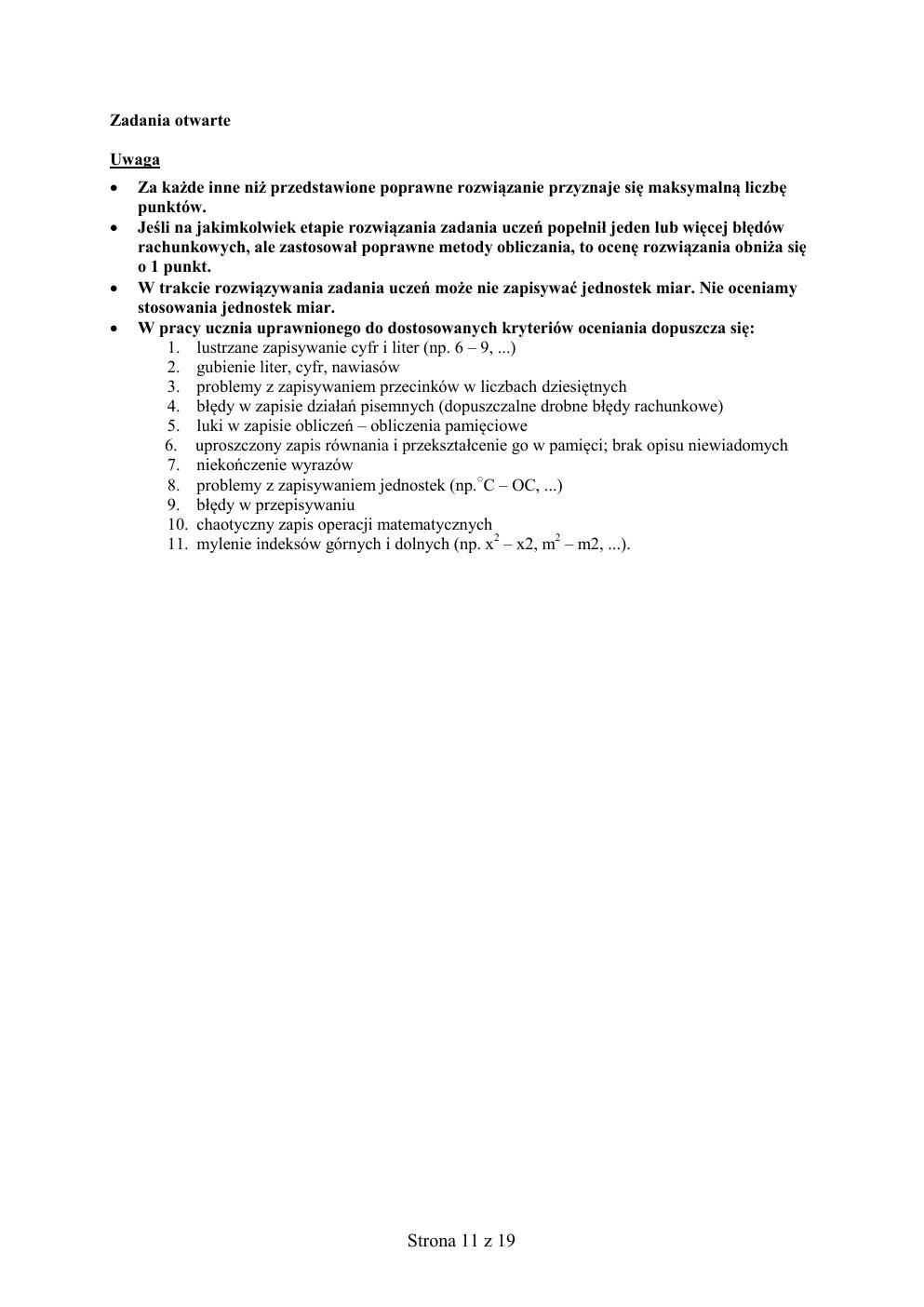 odpowiedzi - matematyka - egzamin ósmoklasisty 2020 próbny-11