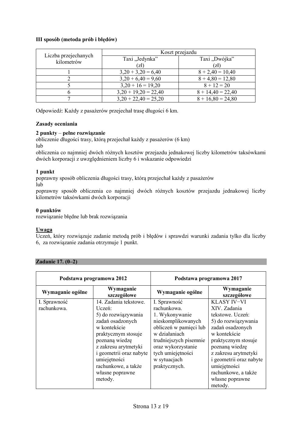 odpowiedzi - matematyka - egzamin ósmoklasisty 2020 próbny-13