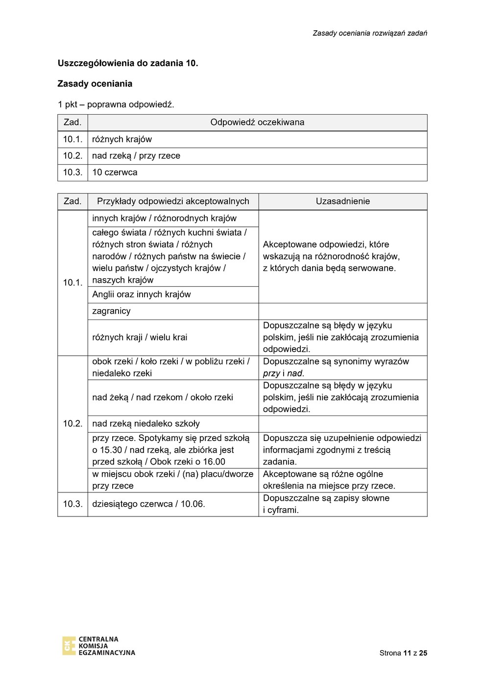 odpowiedzi - język angielski - egzamin ósmoklasisty 2023 - 0011