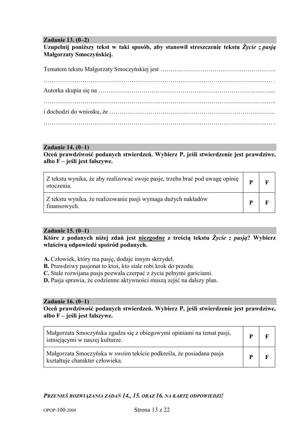 arkusz - jezyk polski - egzamin ósmoklasisty 2020-13