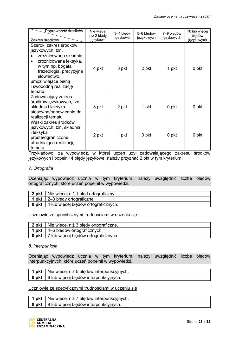 odpowiedzi - egzamin ósmoklasisty 2020 - język polski-23