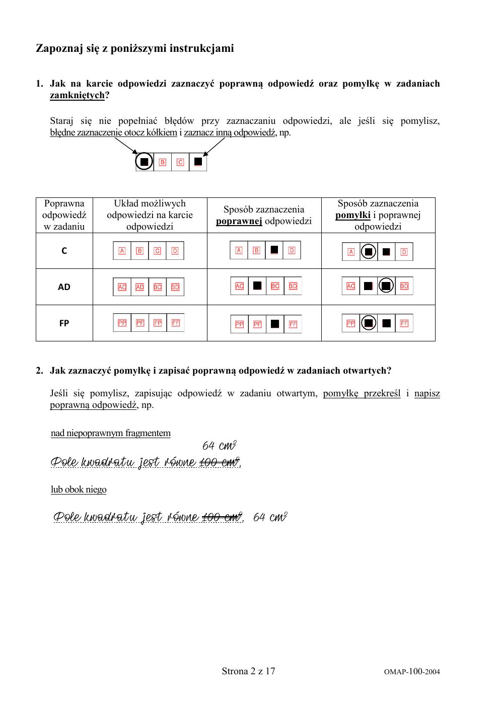 arkusz - matematyka - egzamin ósmoklasisty 2020-02