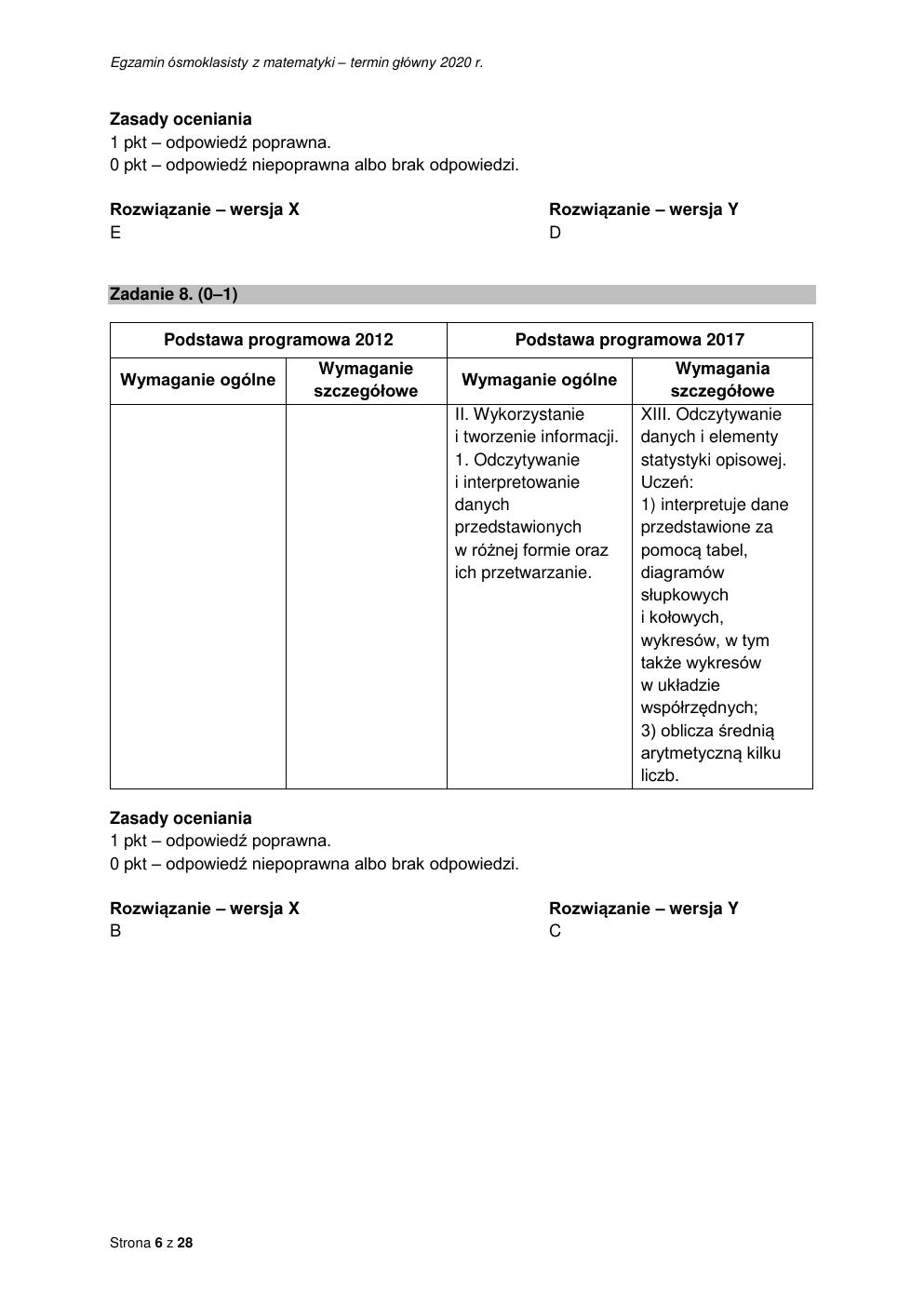 matematyka - egzamin ósmoklasisty 2020 - odpowiedzi-06