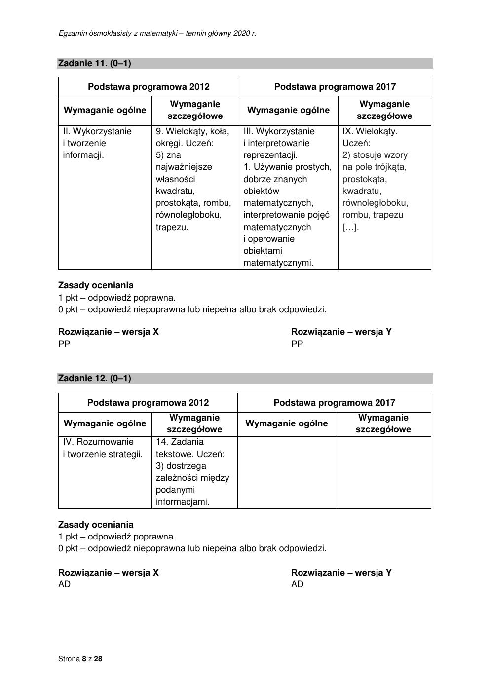 matematyka - egzamin ósmoklasisty 2020 - odpowiedzi-08