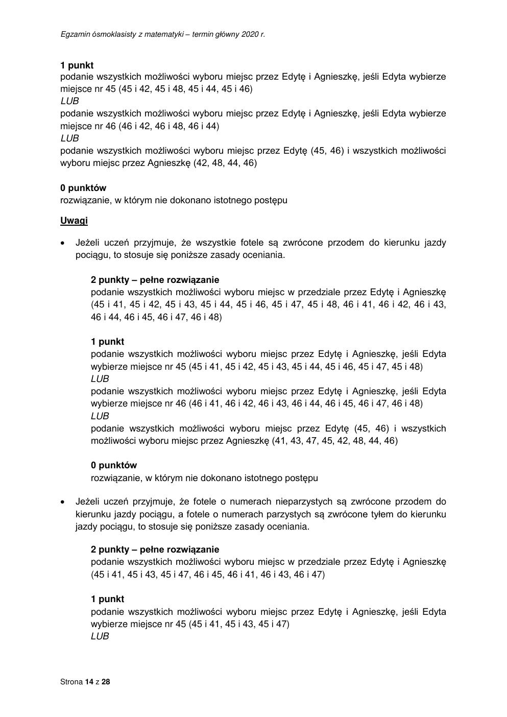 matematyka - egzamin ósmoklasisty 2020 - odpowiedzi-14