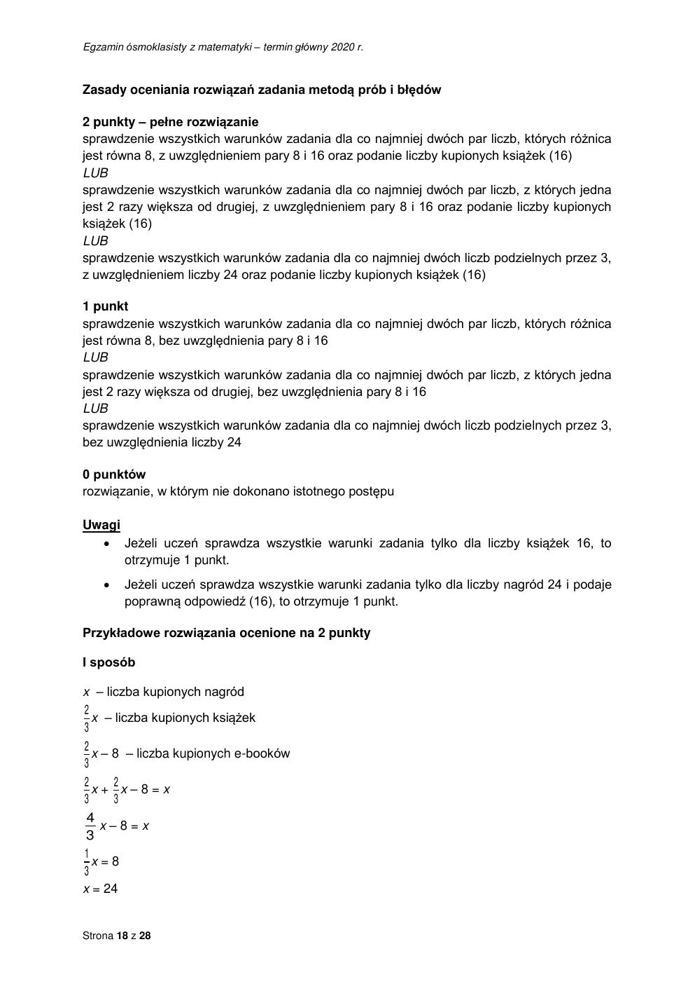 matematyka - egzamin ósmoklasisty 2020 - odpowiedzi-18