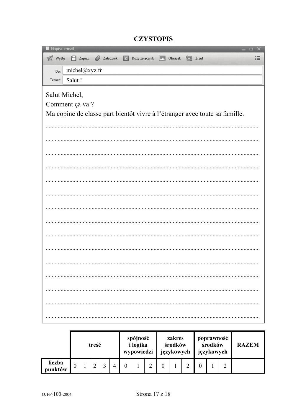 arkusz - francuski - egzamin ósmoklasisty 2020-17