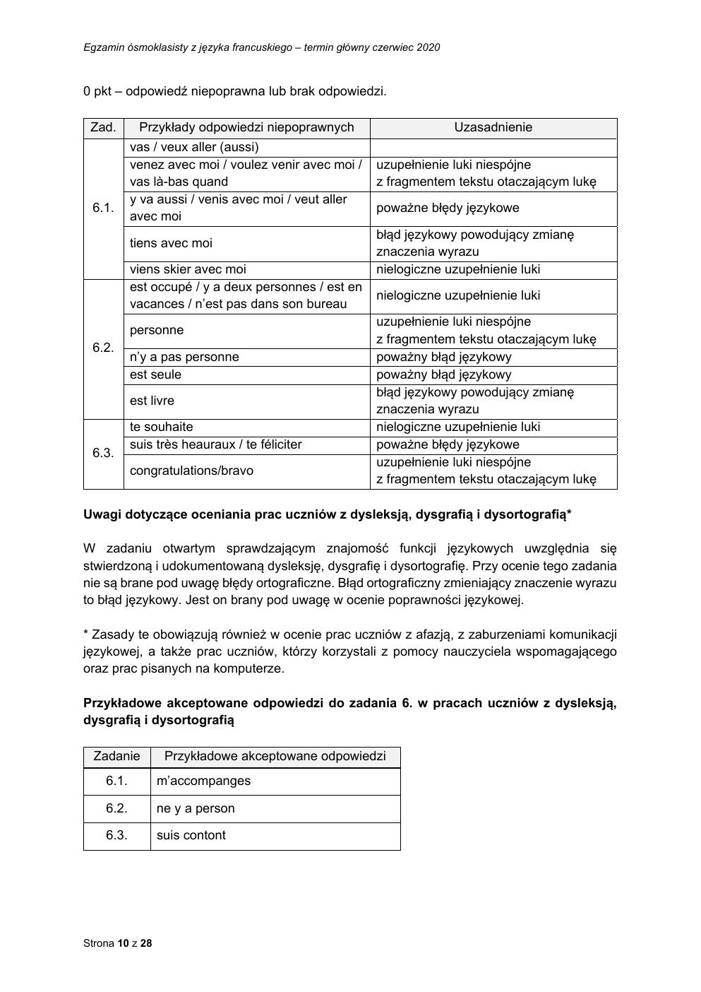 francuski - egzamin ósmoklasisty 2020 - odpowiedzi-10