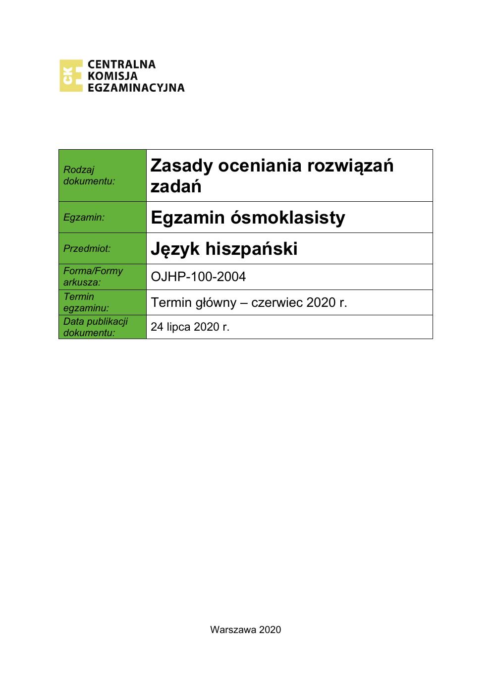 hiszpański - egzamin ósmoklasisty 2020 - odpowiedzi-01