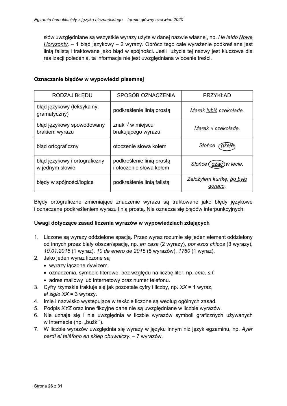 hiszpański - egzamin ósmoklasisty 2020 - odpowiedzi-26