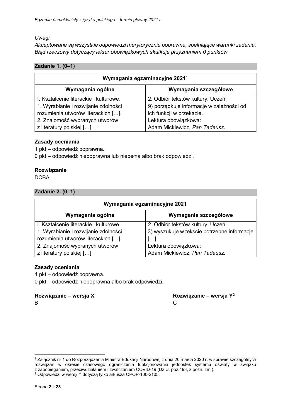 odpowiedzi - język polski - egzamin ósmoklasisty 2021 maj-02