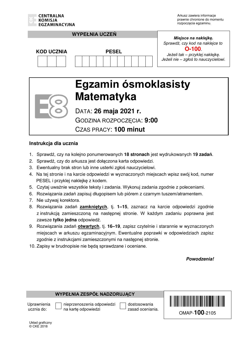 matematyka - egzamin ósmoklasisty 2021 - arkusz-01