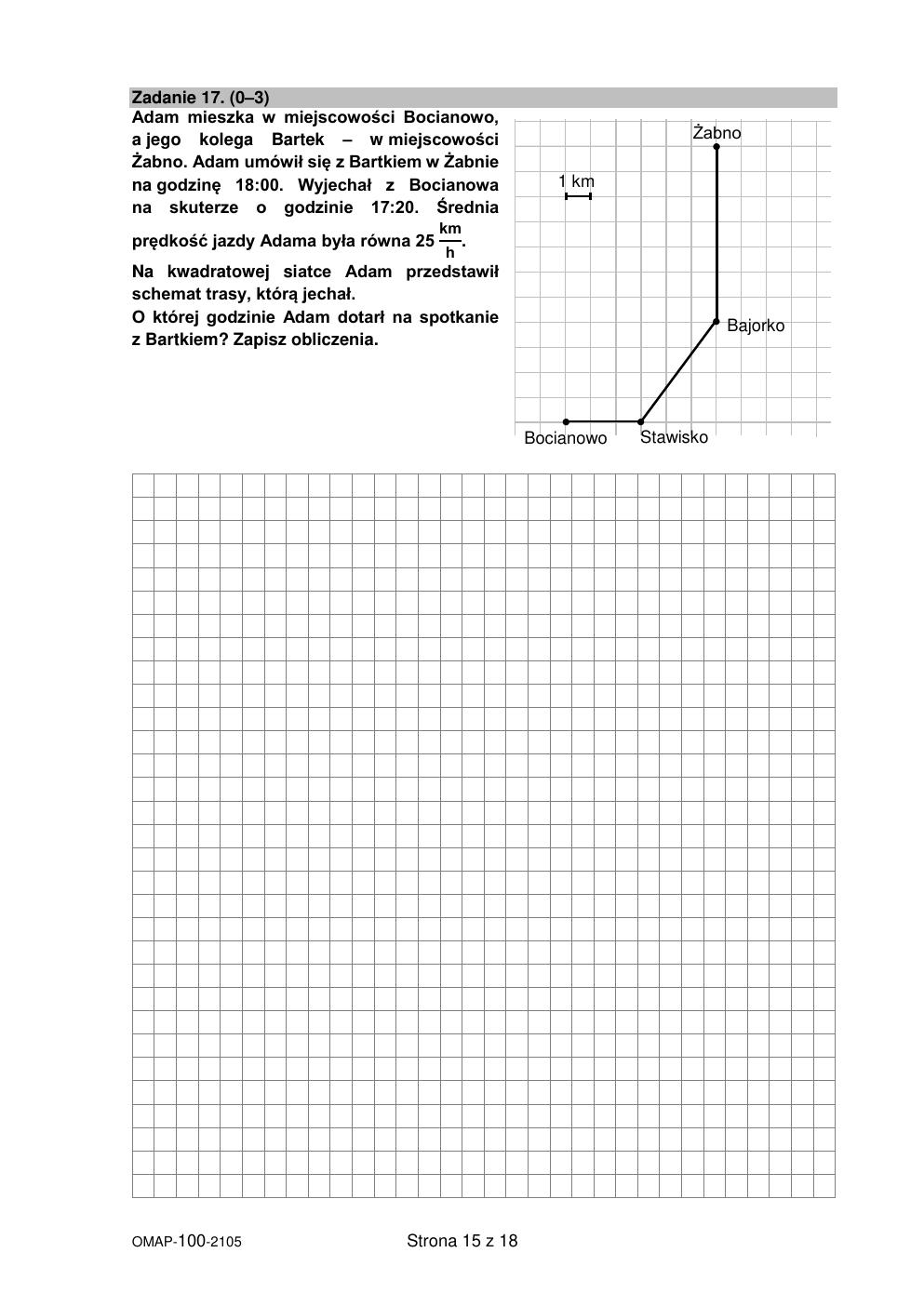 matematyka - egzamin ósmoklasisty 2021 - arkusz-15