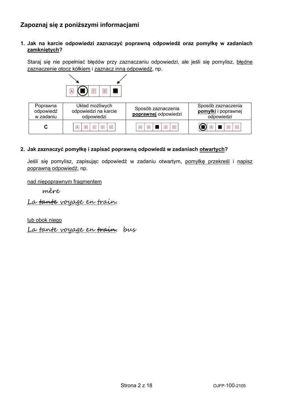 język francuski - egzamin ósmoklasisty 2021 - arkusz-02