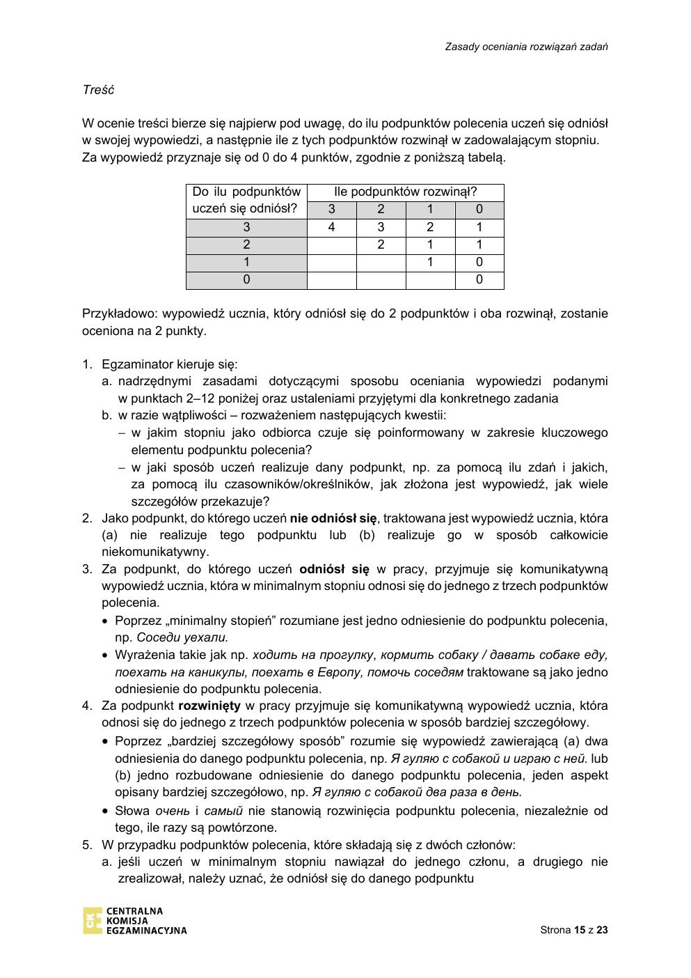 odpowiedzi - język rosyjski - egzamin ósmoklasisty 2021-15