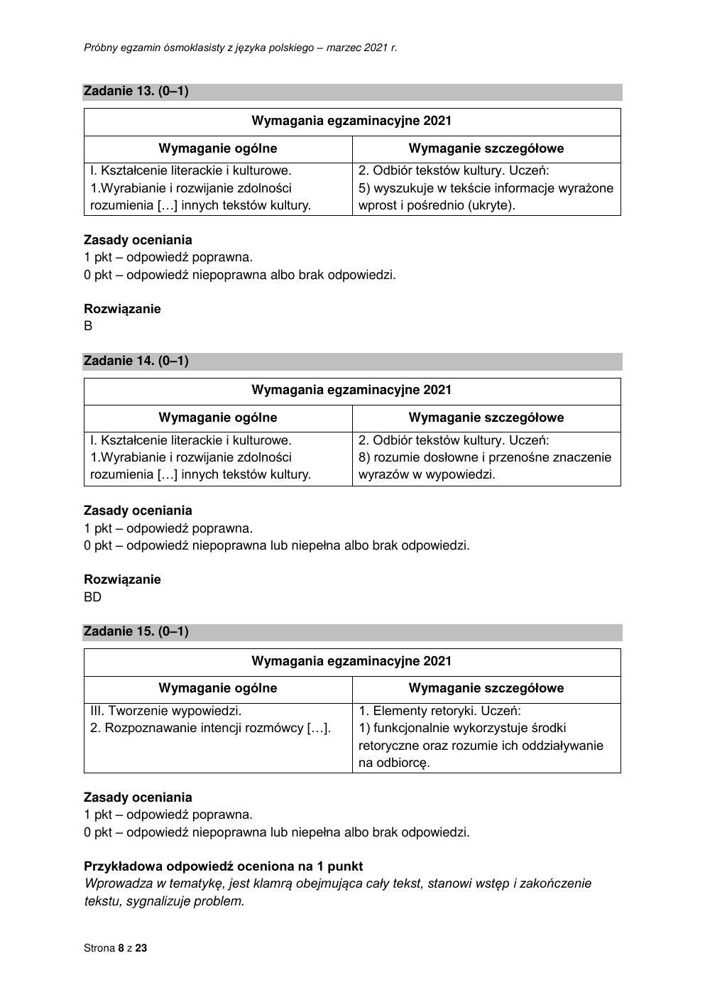 odpowiedzi - polski - egzamin ósmoklasisty 2021 próbny-08