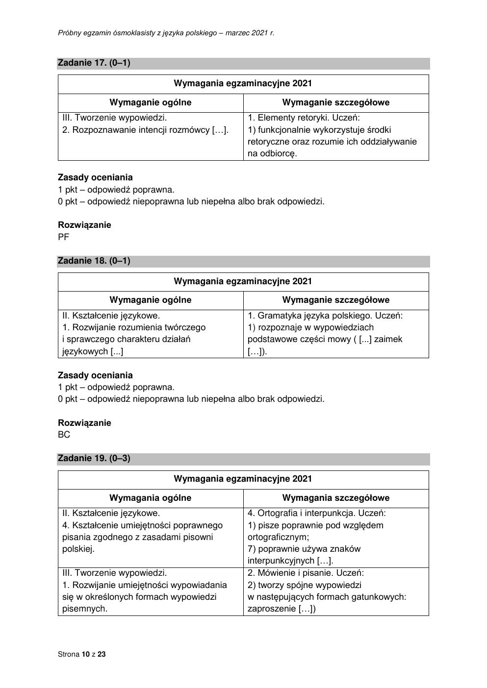 odpowiedzi - polski - egzamin ósmoklasisty 2021 próbny-10