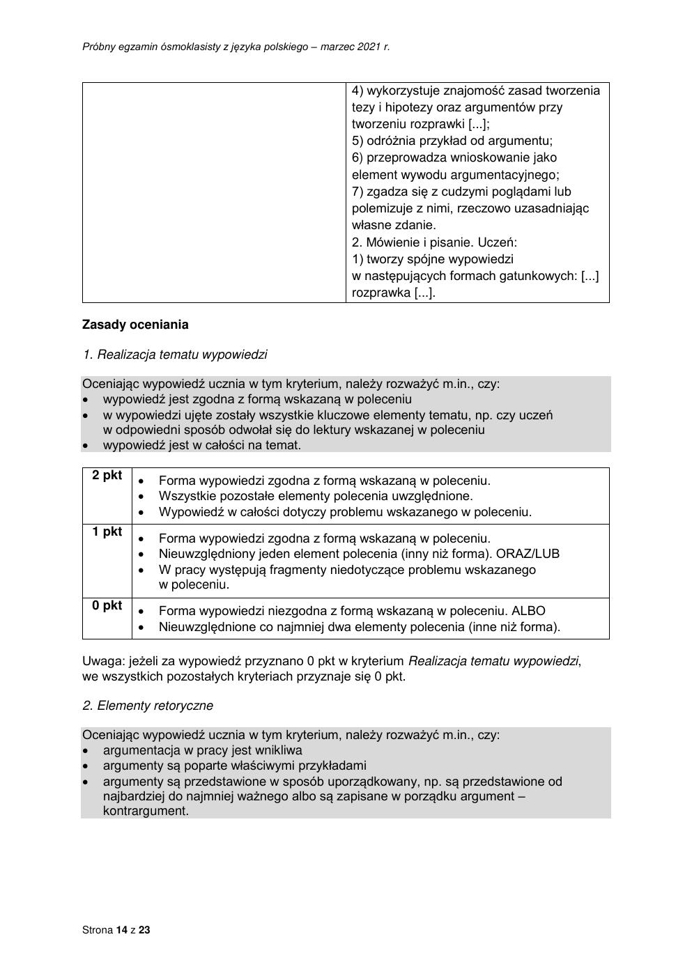 odpowiedzi - polski - egzamin ósmoklasisty 2021 próbny-14